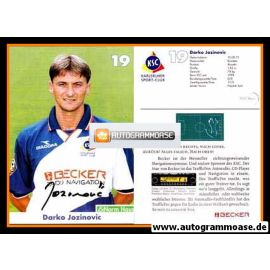 Autogramm Fussball | Karlsruher SC | 1999 | Darko JOZINOVIC