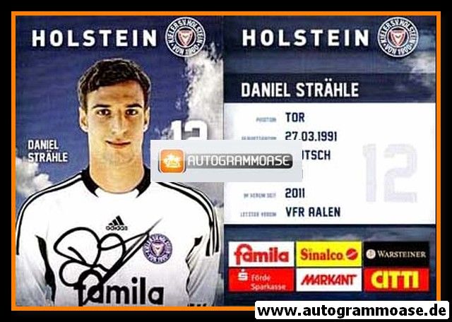 Autogramm Fussball | Holstein Kiel | 2011 | Daniel STRÄHLE
