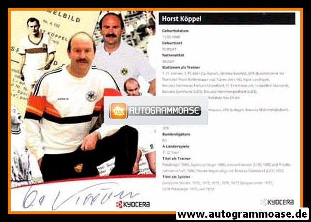 Autogramm Fussball | 2000er | Horst KÖPPEL (Kyocera) 2