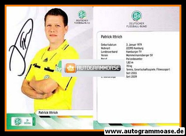 Autogramm Fussball | Schiedsrichter | 2009 Dekra | Patrick ITTRICH