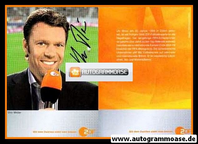 Autogramm TV | ZDF | Urs MEIER | 2000er (Portrait Color)