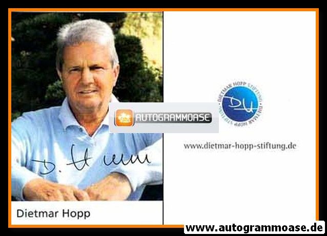 Autogramm Fussball | 2000er Druck | Dietmar HOPP (Portrait Color) Stiftung
