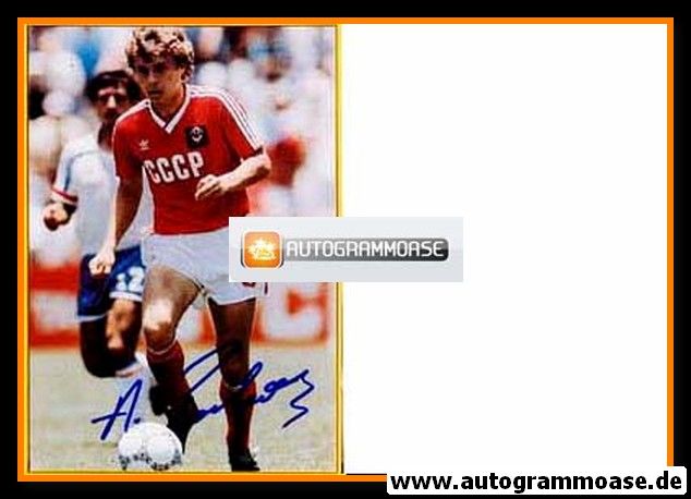 Autogramm Fussball | Russland | 1990er Foto | Aleksandr ZAVAROV (Spielszene Color)