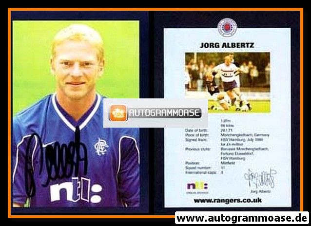 Autogramm Fussball | Glasgow Rangers | 2000er | Jörg ALBERTZ