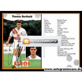 Autogramm Fussball | VfB Stuttgart | 1993 | Thomas BERTHOLD
