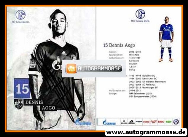Autogramm Fussball | FC Schalke 04 | 2013 | Dennis AOGO