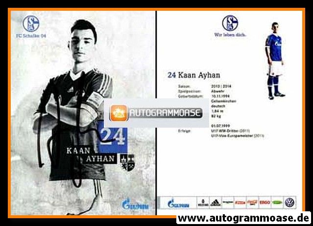 Autogramm Fussball | FC Schalke 04 | 2013 | Kaan AYHAN