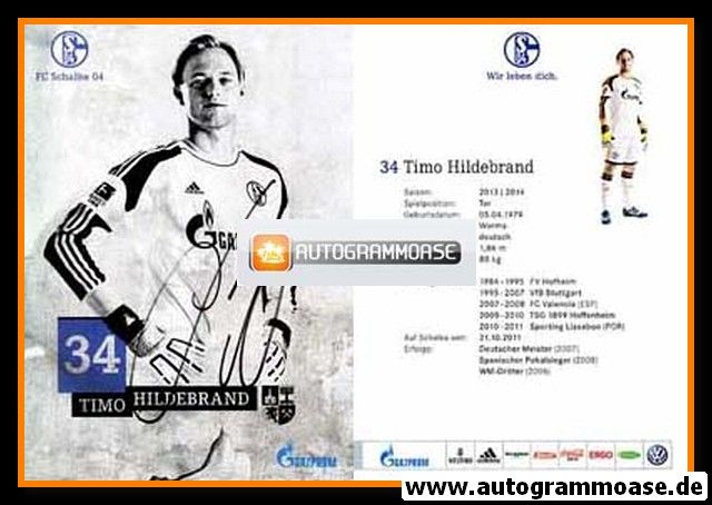 Autogramm Fussball | FC Schalke 04 | 2013 | Timo HILDEBRAND