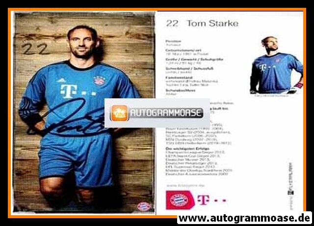 Autogramm Fussball | FC Bayern München | 2013-1 | Tom STARKE
