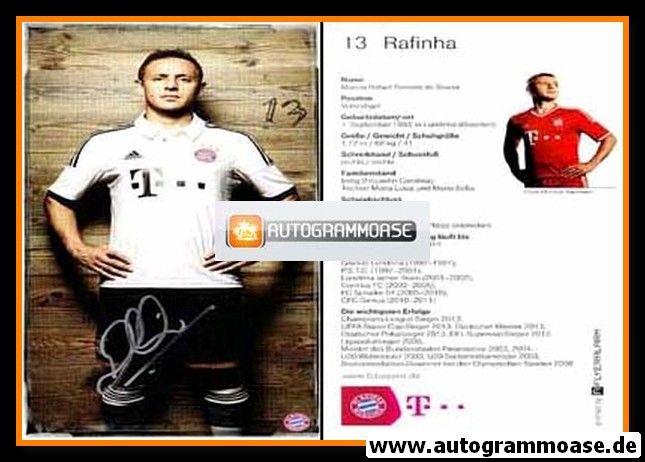 Autogramm Fussball | FC Bayern München | 2013-1 | RAFINHA