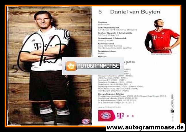 Autogramm Fussball | FC Bayern München | 2013-1 | Daniel VAN BUYTEN