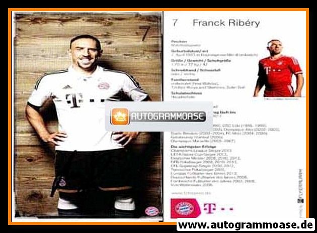 Autogramm Fussball | FC Bayern München | 2013-1 | Franck RIBERY