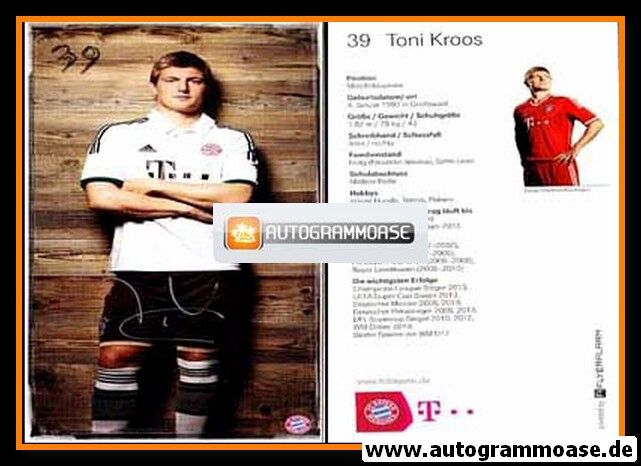Autogramm Fussball | FC Bayern München | 2013-1 | Toni KROOS