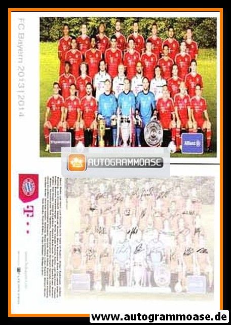 Mannschaftskarte Fussball | FC Bayern München | 2013