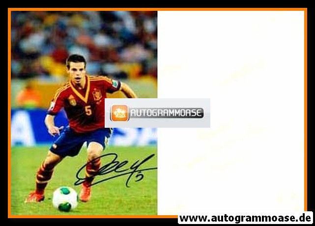 Autogramm Fussball | Spanien | 2010er Foto | Cesar AZPILICUETA (Spielszene Color)
