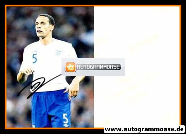 Autogramm Fussball | England | 2000er Foto | Rio FERDINAND (Spielszene Color)
