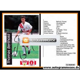 Autogramm Fussball | VfB Stuttgart | 1994 | Thomas BERTHOLD