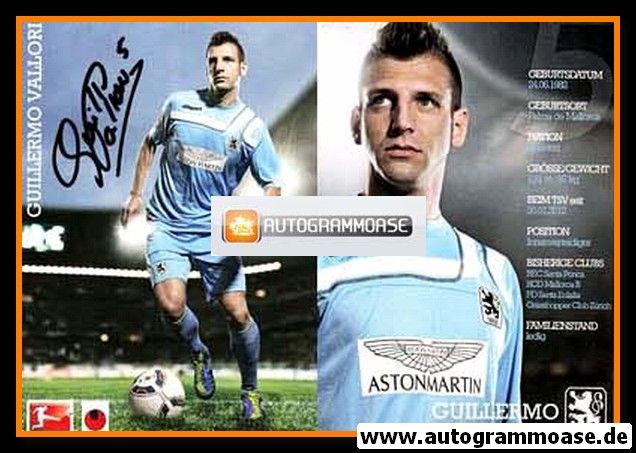 Autogramm Fussball | TSV 1860 München | 2011 | Guillermo VALLORI
