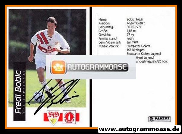 Autogramm Fussball | VfB Stuttgart | 1994 | Fredi BOBIC 