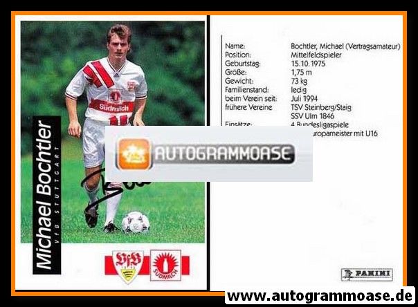 Autogramm Fussball | VfB Stuttgart | 1994 | Michael BOCHTLER
