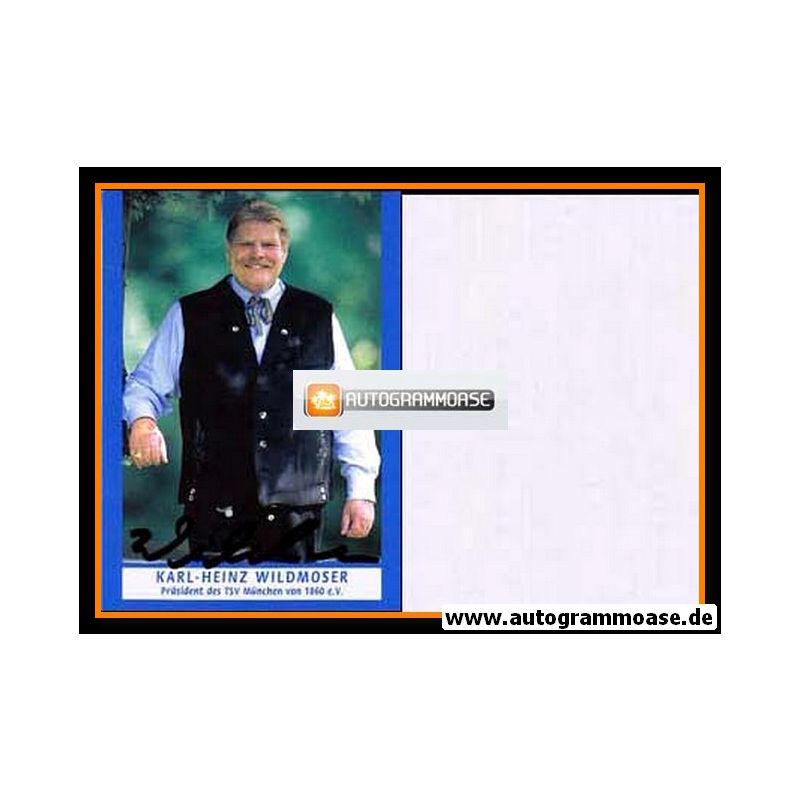 Carte Autographe Signée Karl Heinz Wildmoser (TSV 1860 München) - Original