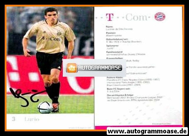 Autogramm Fussball | FC Bayern München | 2004 | LUCIO