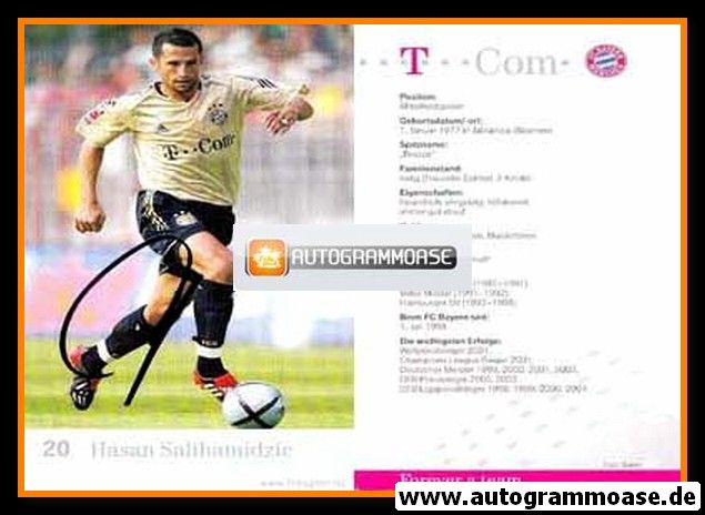 Autogramm Fussball | FC Bayern München | 2004 | Hasan SALIHAMIDZIC
