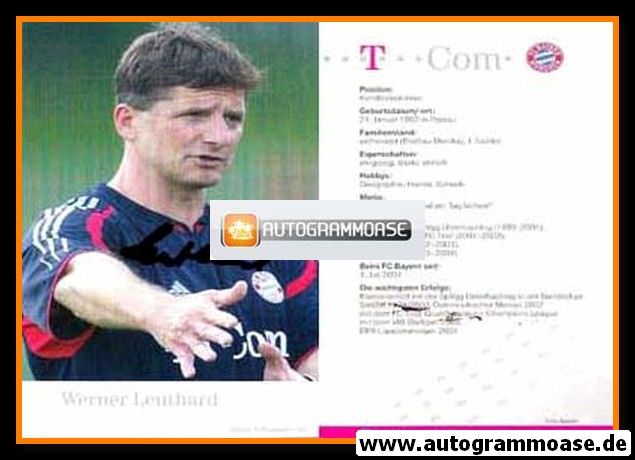 Autogramm Fussball | FC Bayern München | 2004 | Werner LEUTHARD