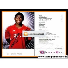 Autogramm Fussball | FC Bayern München | 2011 | David ALABA