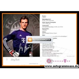 Autogramm Fussball | FC Bayern München | 2010 Mini Druck | Jörg BUTT