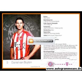 Autogramm Fussball | FC Bayern München | 2010 Mini Druck | Daniel VAN BUYTEN