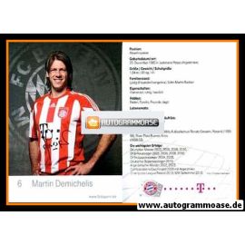 Autogramm Fussball | FC Bayern München | 2010 Mini Druck | Martin DEMICHELIS