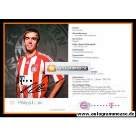 Autogramm Fussball | FC Bayern München | 2010 Mini Druck | Philipp LAHM