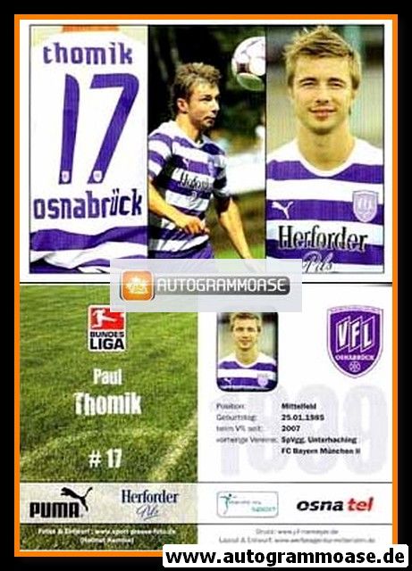 AK Fussball | VfL Osnabrück | 2008 | Paul THOMIK