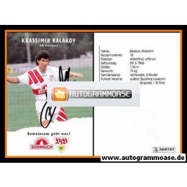 Autogramm Fussball | VfB Stuttgart | 1995 | Krassimir BALAKOV