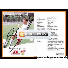 Autogramm Fussball | VfB Stuttgart | 1995 | Thomas BERTHOLD