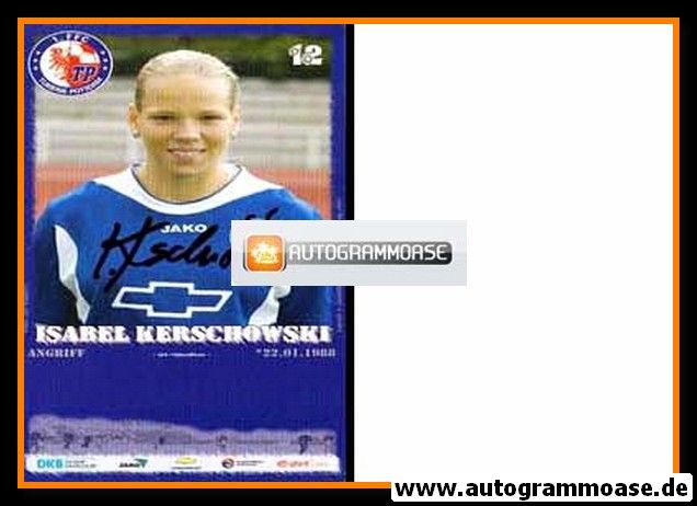 Autogramm Fussball (D) | 1. FFC Turbine Potsdam | 2005 | Isabel KERSCHOWSKI