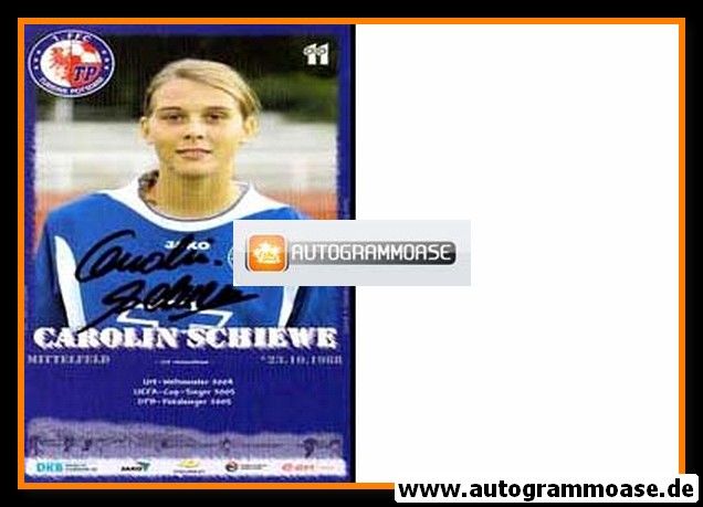 Autogramm Fussball (D) | 1. FFC Turbine Potsdam | 2005 | Carolin SCHIEWE
