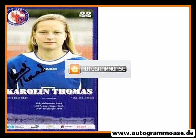 Autogramm Fussball (D) | 1. FFC Turbine Potsdam | 2005 | Karolin THOMAS