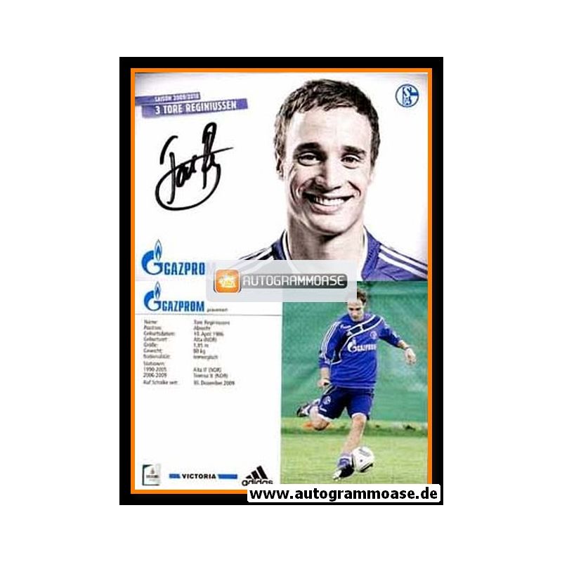 Tore Reginiussen Autogrammkarte FC Schalke 04 2009-10 Original Signiert+A 143160