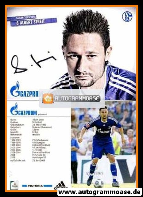 Autogramm Fussball | FC Schalke 04 | 2009 | Albert STREIT
