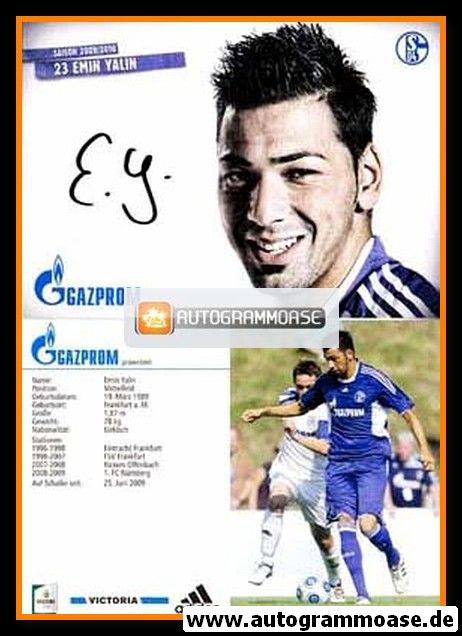 Autogramm Fussball | FC Schalke 04 | 2009 | Emin YALIN