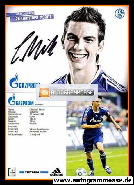Autogramm Fussball | FC Schalke 04 | 2009 | Christoph MORITZ