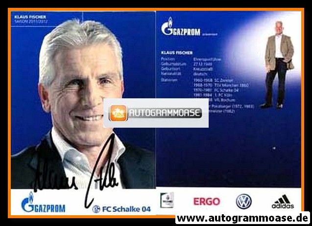 Autogramm Fussball | FC Schalke 04 | 2011 | Klaus FISCHER