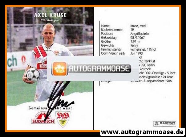 Autogramm Fussball | VfB Stuttgart | 1995 | Axel KRUSE