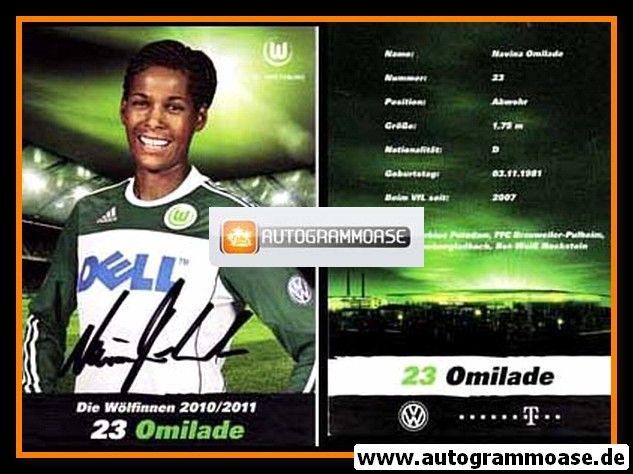 Autogramm Fussball (D) | VfL Wolfsburg | 2010 | Navina OMILADE