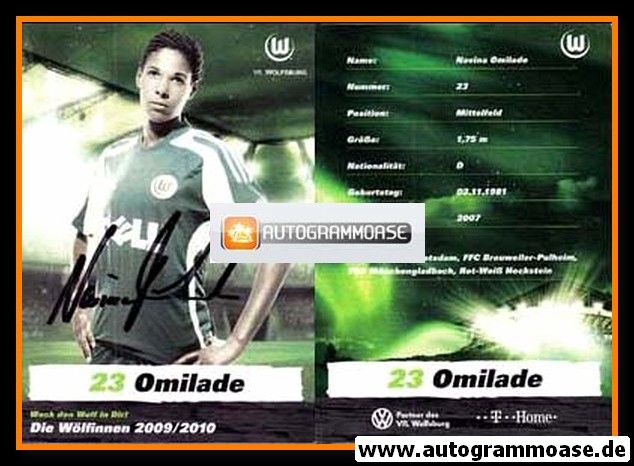 Autogramm Fussball (D) | VfL Wolfsburg | 2009 | Navina OMILADE
