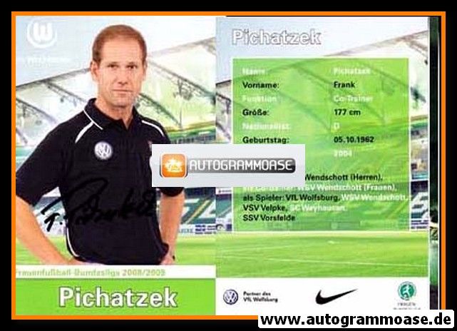 Autogramm Fussball (D) | VfL Wolfsburg | 2008 | Frank PICHATZEK