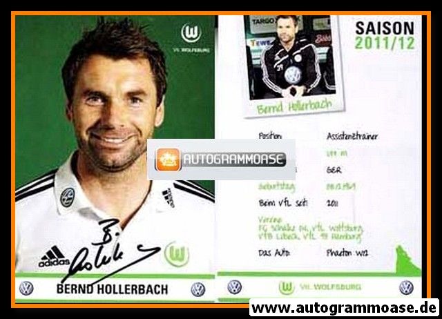 Autogramm Fussball | VfL Wolfsburg | 2011 | Bernd HOLLERBACH