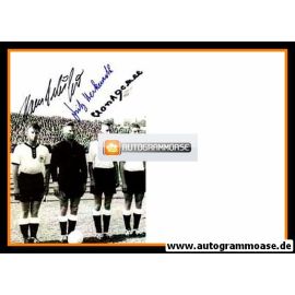 Autogramme Fussball | DFB | 1958 WM Foto | ECKEL + HERKENRATH + SCHÄFER (Spiel CSSR)
